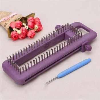 

Home Sewing Tools Accessory Adjustable Sock Loom Kit Knitting Socks Scarf Hat DIY Hand Craft Tool Plastic Knitter Knitting