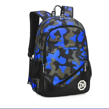 

waterproof children School Bags teenager Girls Boys Camouflage Backpack kids Schoolbag Children travel Backpacks Mochila Escolar