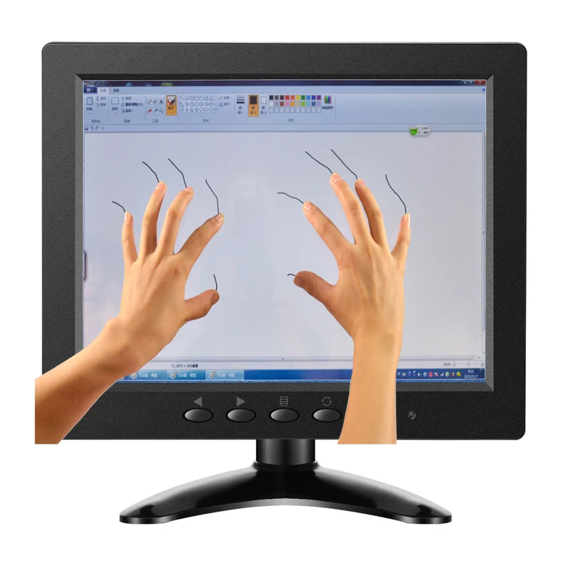 ZHIXIANDA 8 inch small touch monitor screen 1024*768