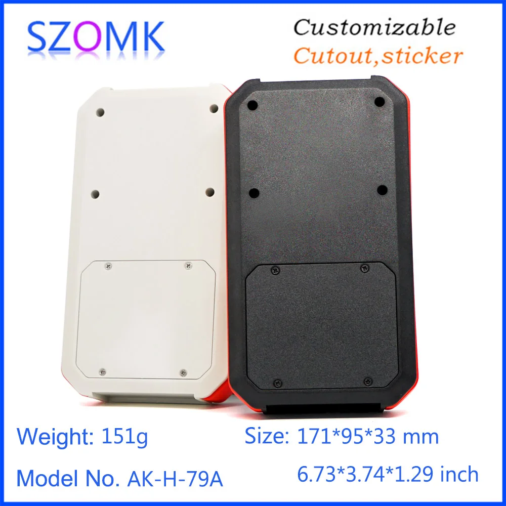 szomk handheld plastic box for electronics instrument housing with battery holder plastic enclosure for pcb design junction box device project box (12)
