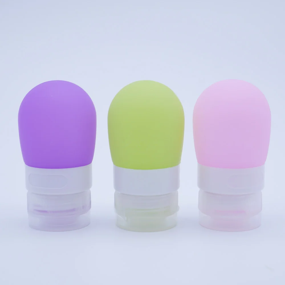 

Mini Portable Silicone Travel Bottles Cosmetic Shampoo Lotion Container 3 Colors