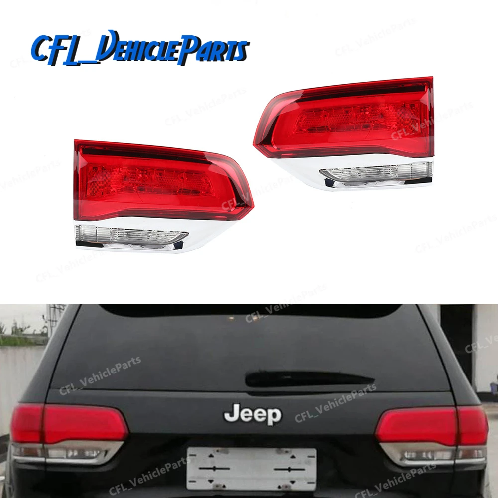 

Pair Left Right LED Tail Lights Rear Inner Taillight Lamp 68110046AB 68110047AB LH RH For Jeep Grand Cherokee 2014 2015 2016