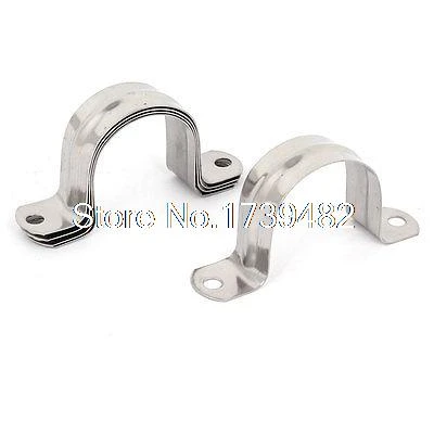 Two holes pipe metal clip U