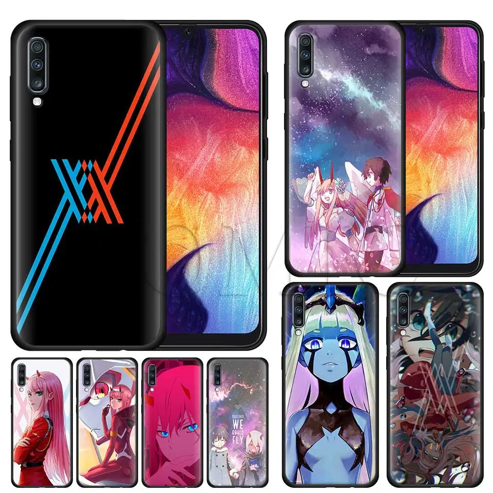 

Anime Darling in the FranXX Silicone Soft Case for Samsung Galaxy A50 A40 A70 A30 A20 A80 A6 A7 A8 Plus A9 2018 Black Case Coque