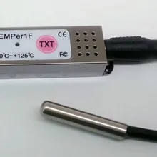 Мини USB цифровой термометр Крытый Открытый-40~ 125c мониторинг температуры txt регистрации тревожный водонепроницаемый зонд, мобильный телефон