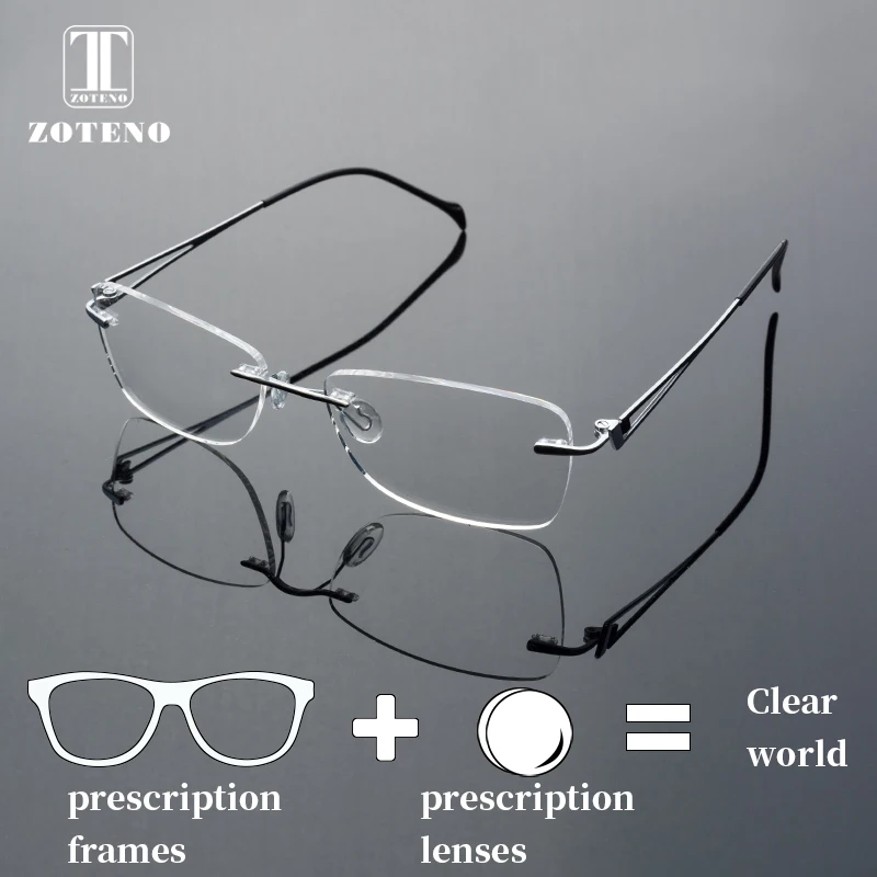 Buy Rimless Prescription Eye Glasses Women Progressive