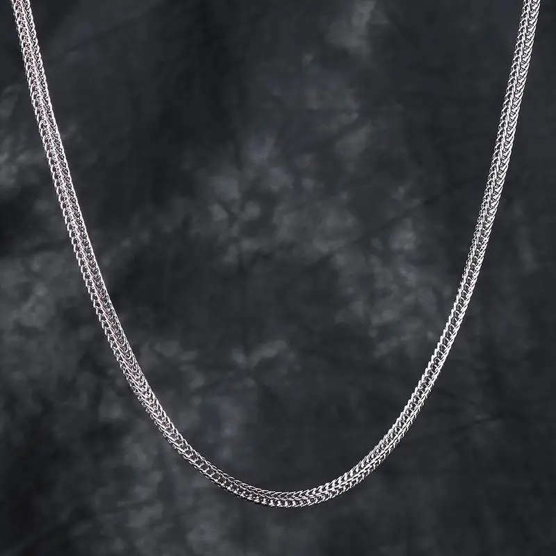 

Fine Snake Chain Necklace Street Hip-hop Matching Gift for Men and Women 3mm