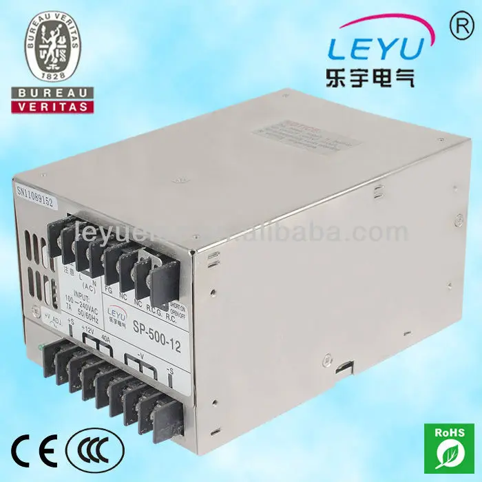 High frequency SP 500 12 ac dc single output PFC function switching