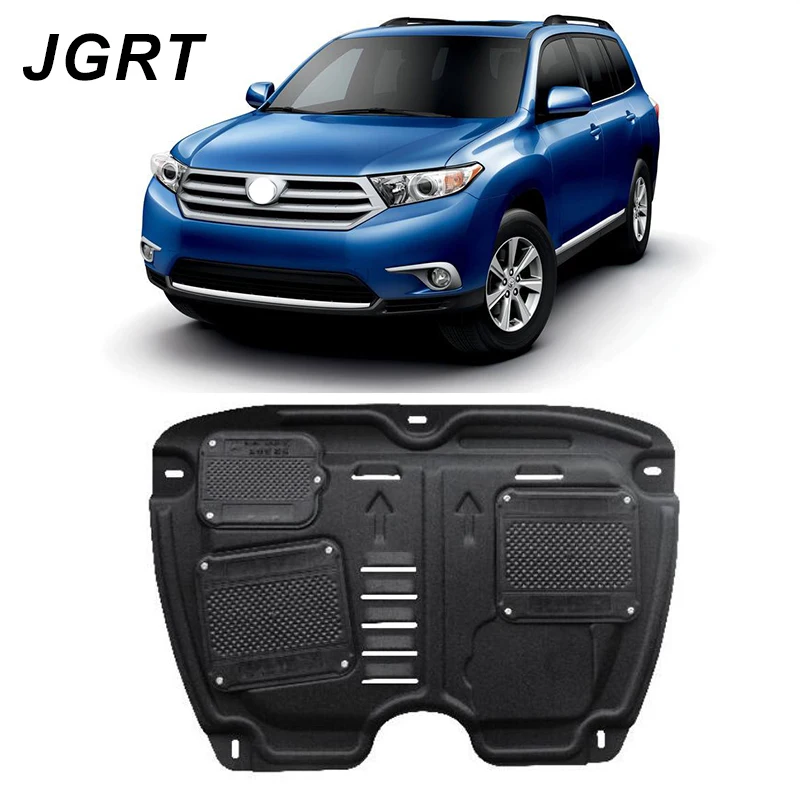 Стайлинга автомобилей для Toyota Highlander пластиковые стали защита двигателя 2009-2013 для Highlander двигатель опорная плита крыло 1 шт