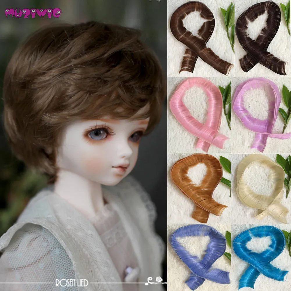 

1 Piece 5*100cm Synthetic Fiber Hair Wefts Accessories for Dolls