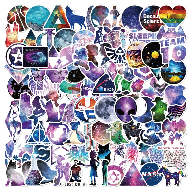 

50pcs Star Series Sticker Graffiti Funny Stickers for DIY Sticker on Travel case Laptop Skateboard Guitar Fridge Fashion Gift
