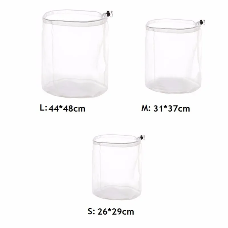 Vogvigo Mesh Drawstring Home Storage Travel Cosmetic Bag Zipper Case Organizer Storage Pouch Toiletry Beauty Wash Kit Bath Bags