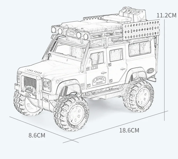 1:28 высокое моделирование Ровер Defender Camel внедорожный сплав детская модель игрушечной машины скорость продажи через живописные области