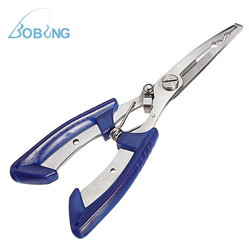 

Stainless Steel Fishing Pliers Scissors Small Curved Nose Fishhook Remover Fishing Tackle Tools Fishing Line Cutter With Bag