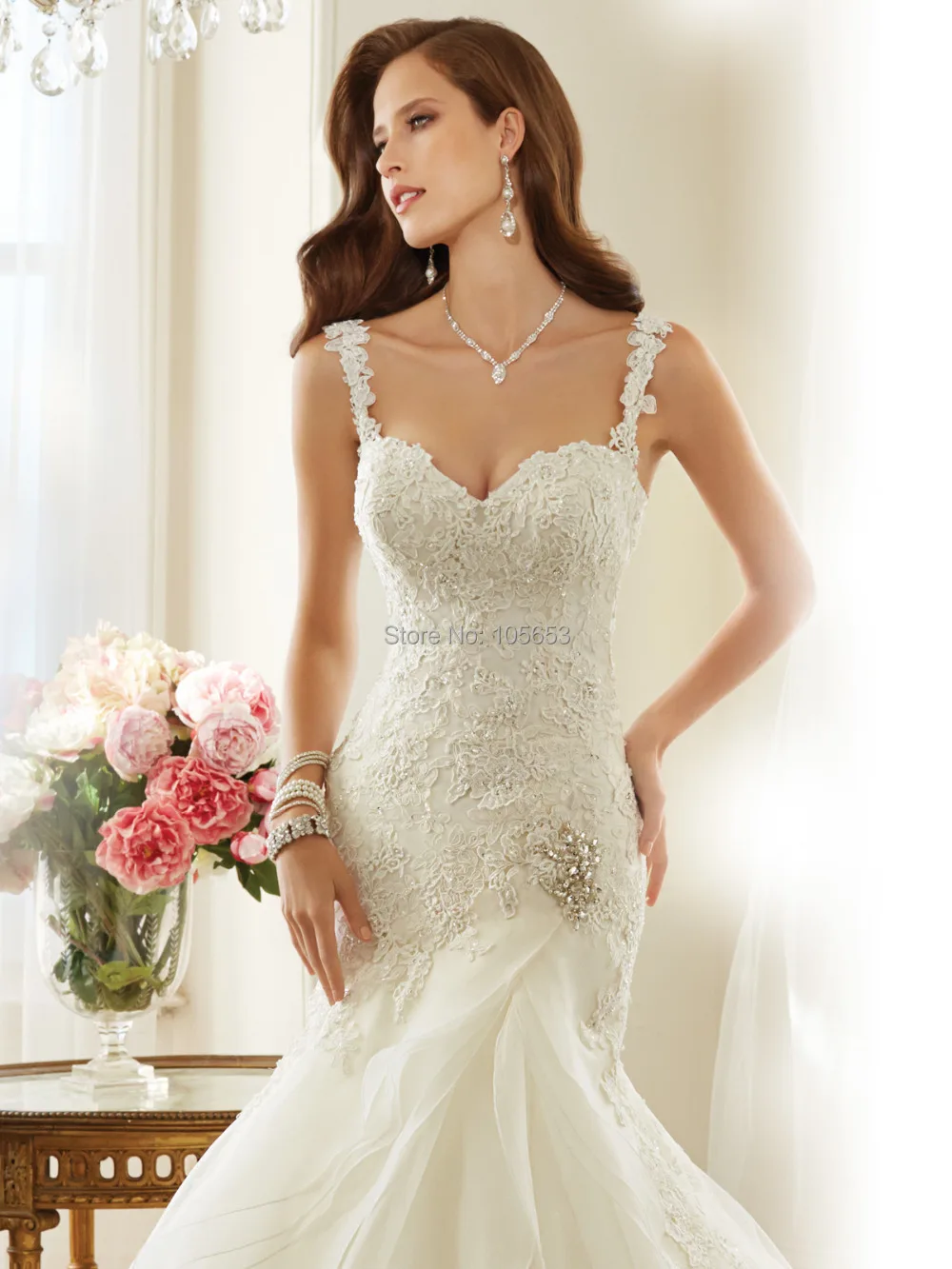 detachable straps for wedding gowns