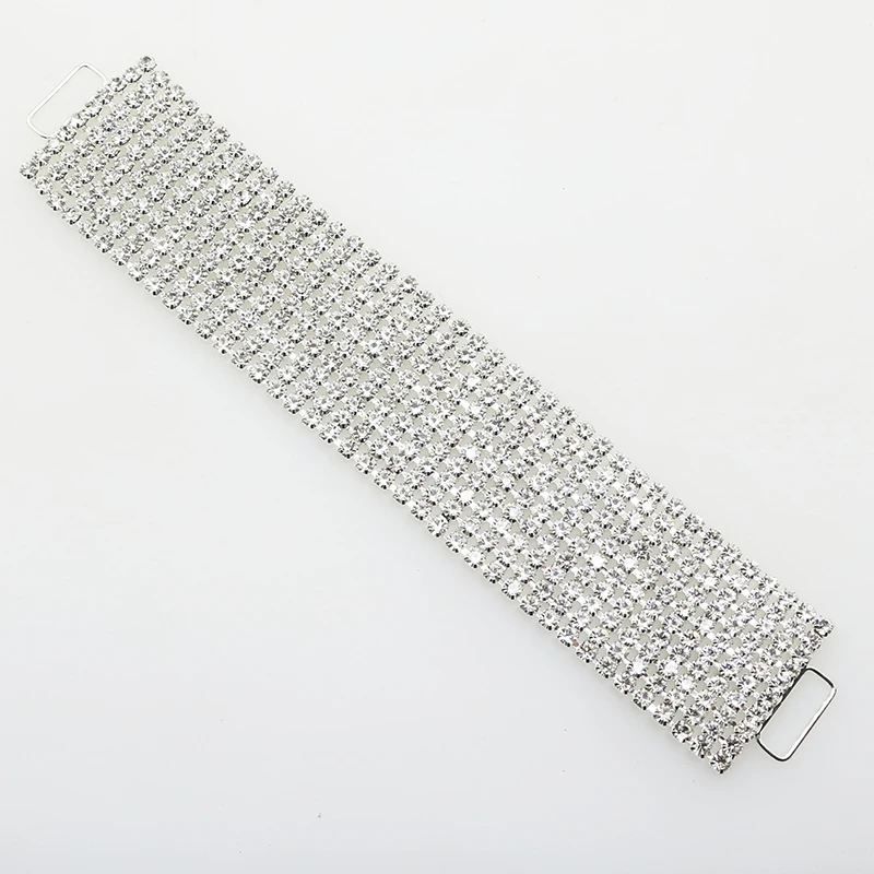 

1pcs/Lot 160mm Silver Rhinestone Bikini Buckles Beachwear Connection Wedding Dress Decoration Diamond Chain Crystal Bra Crafts