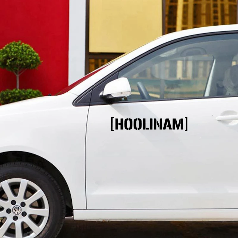 CK2817#24*4.5cm HOOLINAM hoolinam funny car sticker vinyl decal silver/black car auto stickers for car bumper window car decor - Image 2
