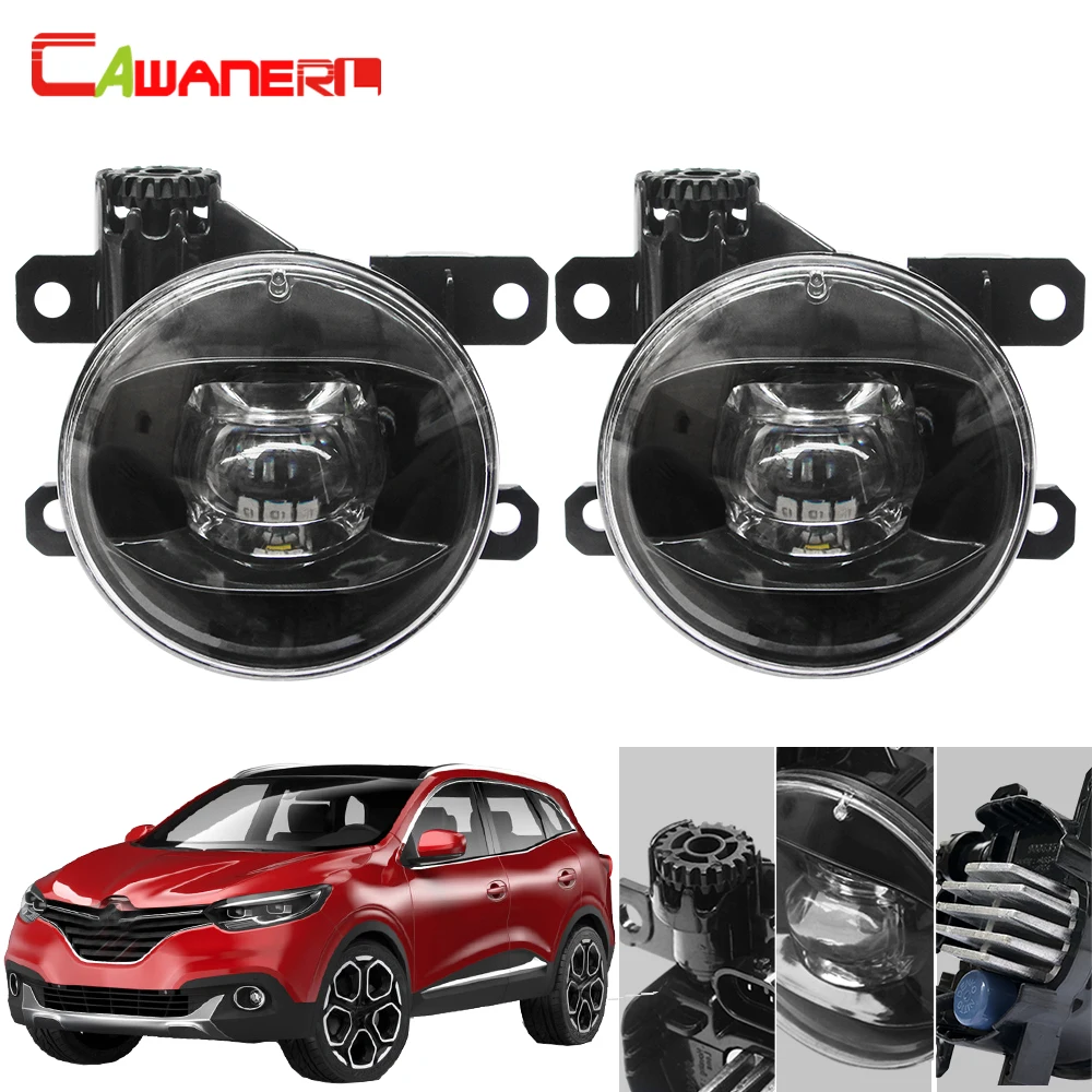

Cawanerl Car H11 Fog Light 4000LM LED Projector Devil Eye Daytime Running Light 90mm 12V For Renault Kadjar 2015 2016 2017 2018