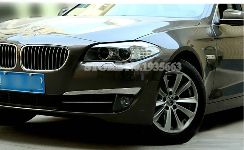 Для BMW 5 серии F10 снаружи ПТФ в передний бампер реснички на фары 2011-2013 2 шт