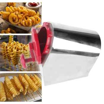 

Fast Delivery! Stainless Steel Manual Twisted Potato Cutter,High Quality Spiral Potato Slicer, French Fry Cutting Machine