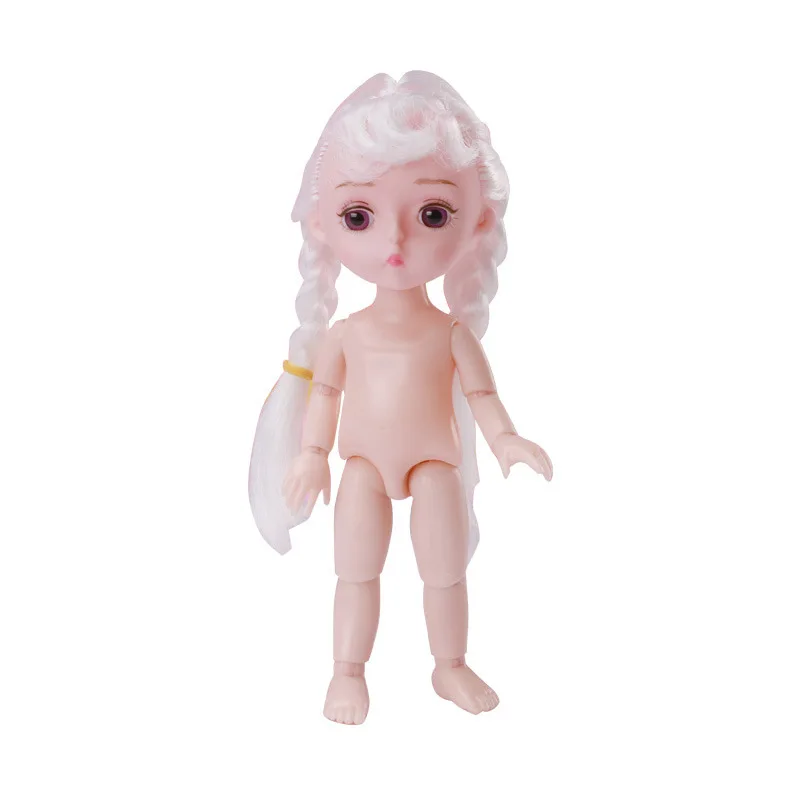 15 см золотые волосы девушки одеваются куклы 13 суставов BJD кукла игрушка с 3D глазом Оригинальная кукла Дети подарок на день рождения Детские игрушки для девочки
