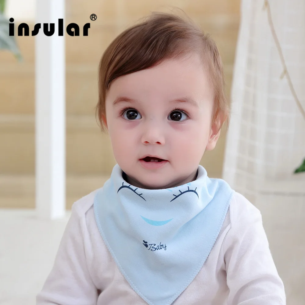 3PCS/ Lot Insular Cotton Smile Cute Baby Triangle Bibs babador Pink Blue Yellow Kids Scarfs Newborn Infant Bib Stuff for Babys 3PCS/ Lot Insular Cotton Smile Cute Baby Triangle Bibs babador Pink Blue Yellow Kids Scarfs Newborn Infant Bib Stuff for Babys
