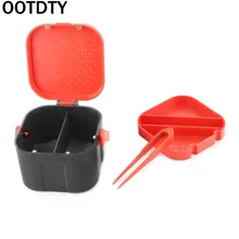 1 шт. дышащая ABS рыболовная коробка рыболовная приманка в форме земляного червя приманка «Червь» коробка для хранения снастей