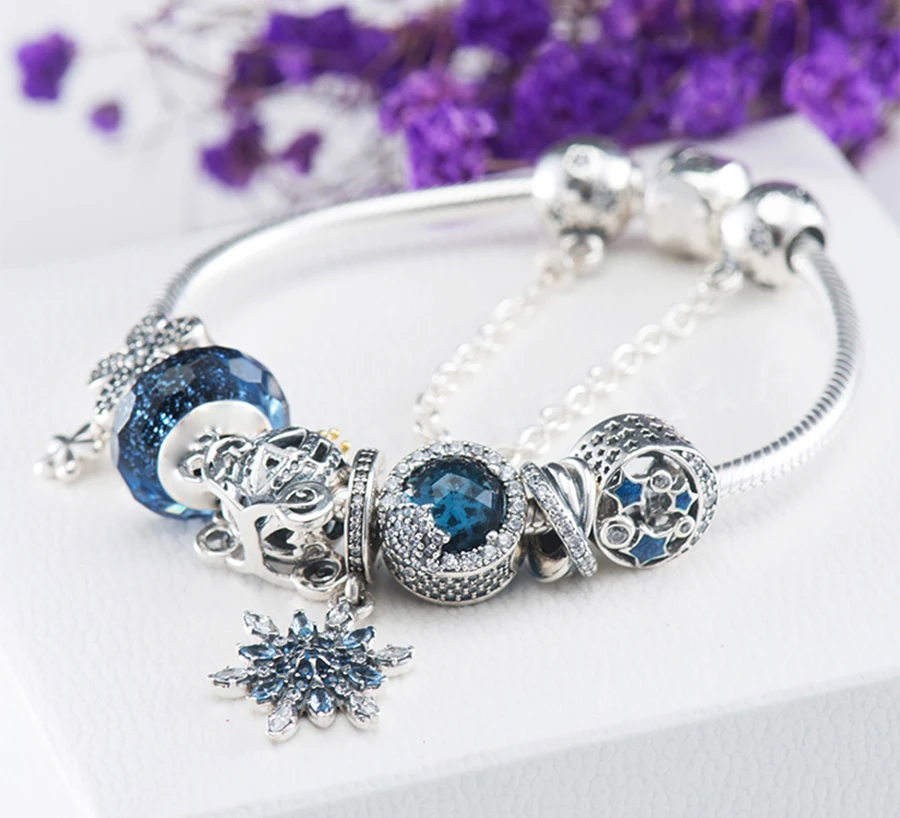 

Kaliyah Sterling Silver New 1:1 Genuine Night Glamour And Snowflake Glow Of The Joint Sprinkle Sprinkle Temperature Elegant Set