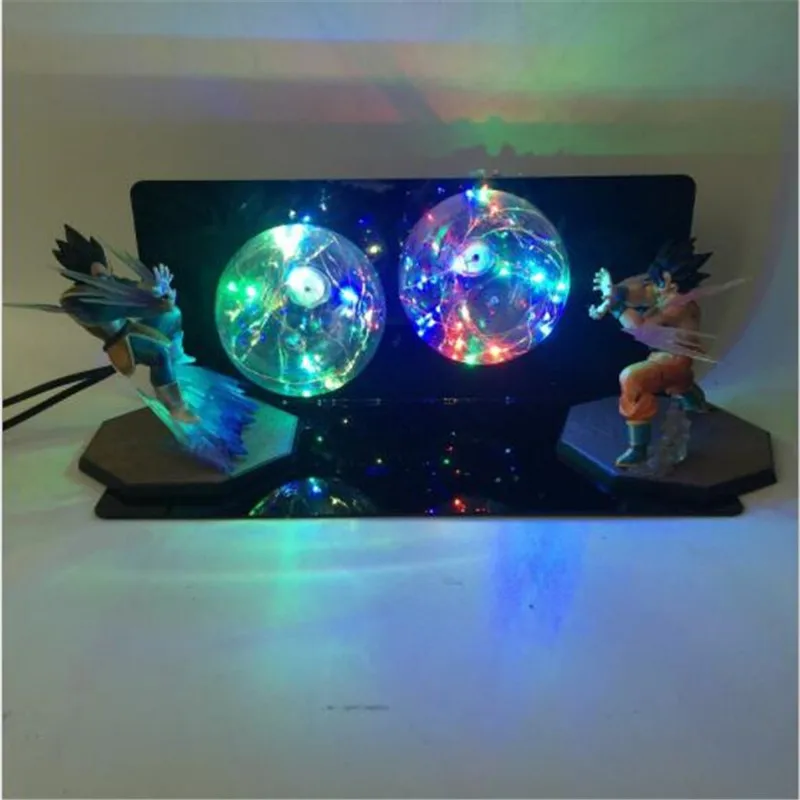 Leedome креативный красочный ночной Светильник Dragon Ball Z Сон Гоку Вегета настольная лампа двойной дух бомба светодиодный светильник лампа подарок светильник ing - Испускаемый цвет: RGB Colorful
