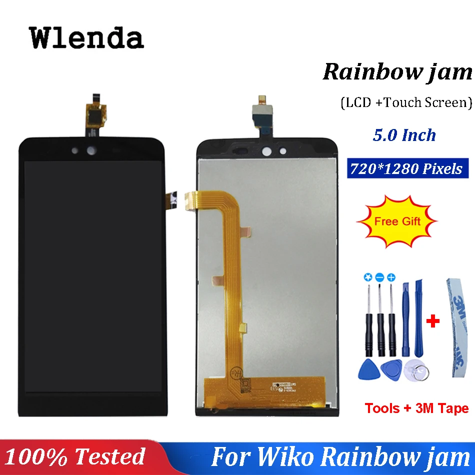 

For Rainbow Jam 3G LCD Display+Touch Screen Assembly Repair Parts Replacement Accessories For Rainbow Jam 3G lcd+free tools