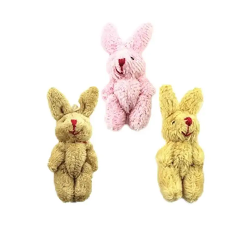 

1pcs 1:12 Scale Mini Fluffy Rabbit Toy Children Diy Dollhouse Miniatures Accessories Doll House Furniture Toy For Living Room