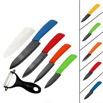 

Ceramic Knife set 3" 4" 5" 6" Zirconia Ceramic Black Blade Color Handle Paring Fruit Cooking Kitchen Knives Set Top Quality