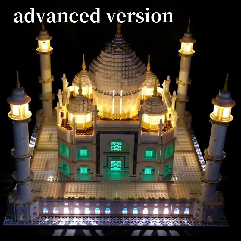 

LED Light Kit for lego 10189 10256 and 17001/17008 The taj mahal Building Blocks Bricks Toys Gift (only lights with Battery box)