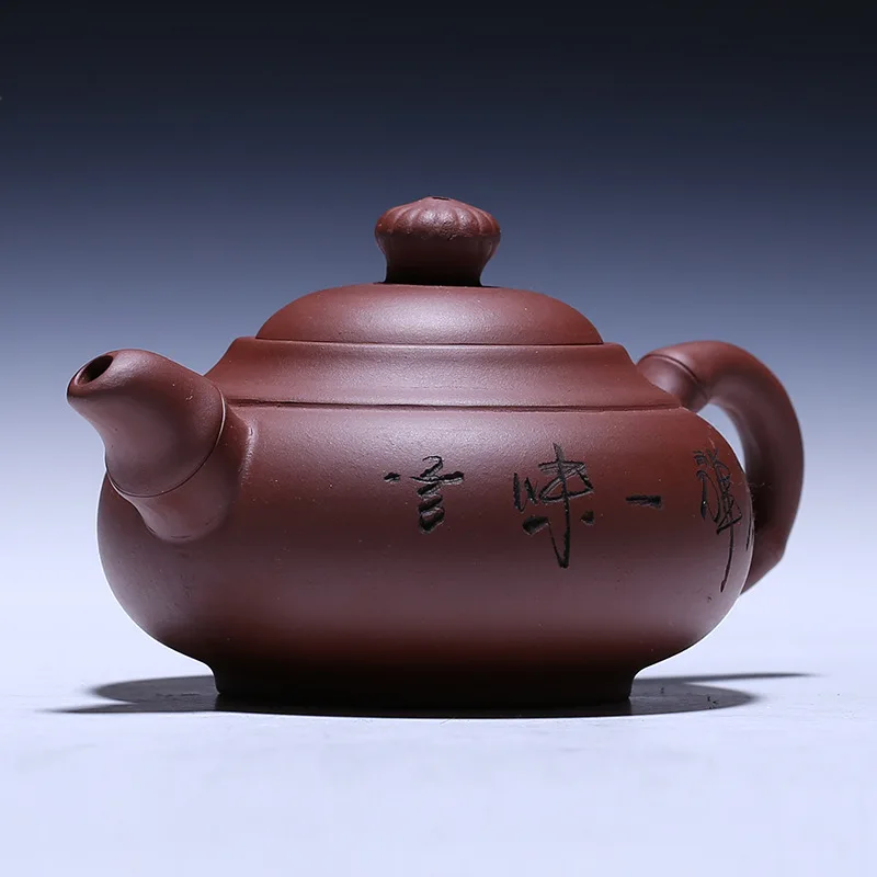350 мл Исин фиолетовый глиняный чайный горшок, для чайной церемонии, для влюбленных, должен быть заварочный чайник ручной работы, глиняный чайный набор, чайник кунг-фу, чайный горшок