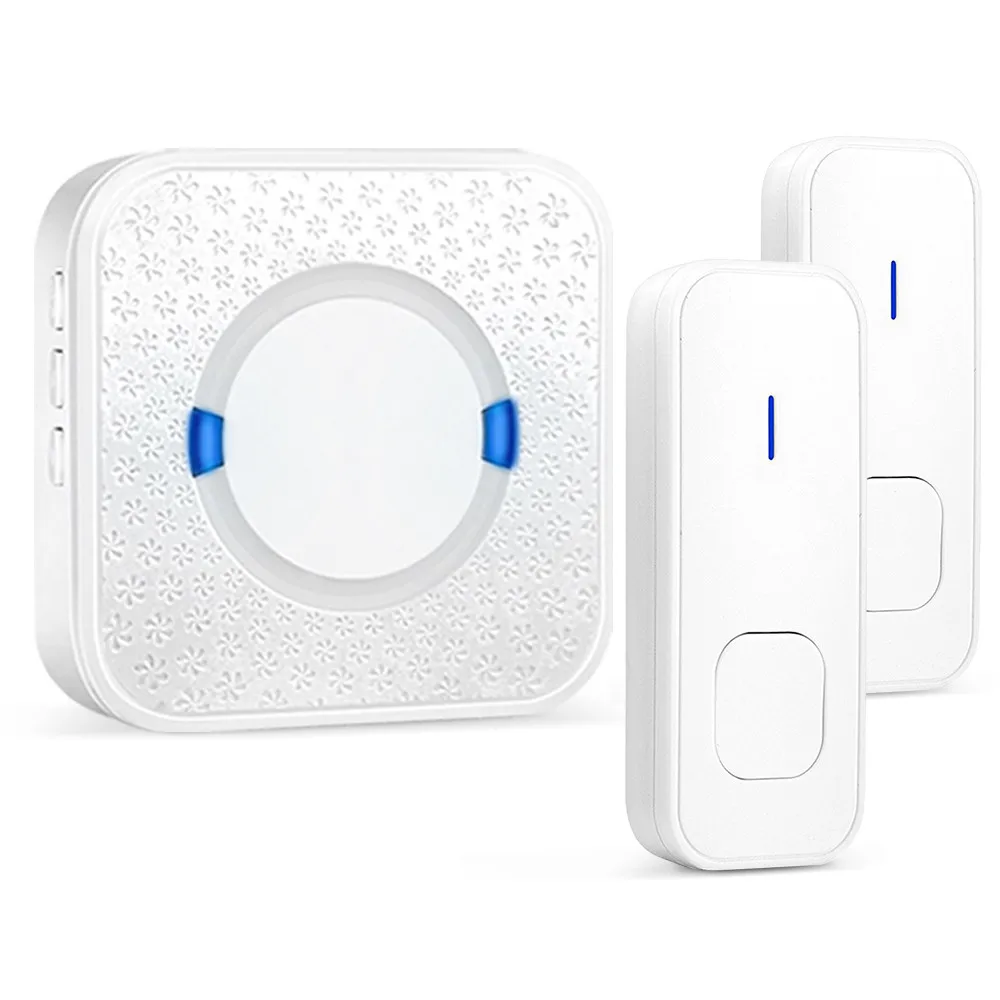 

Wireless Doorbell LED Smart Home DoorBell 200m Transmitted Range Mini Wireless Door bell 50 Ring Tunes