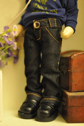 Hot Black Low waist Jeans Pants Outfit BJD YOSD 1//6 SD DZ BJD Dollfie Clothes