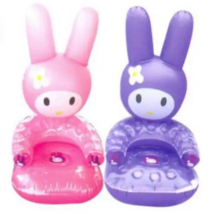 

Baby Cartoon Sofa Rabbit Shape Inflatable Sofa Cute Portable Lovely PVC Kids Learn Chair Baby Seats Free Shipping T01