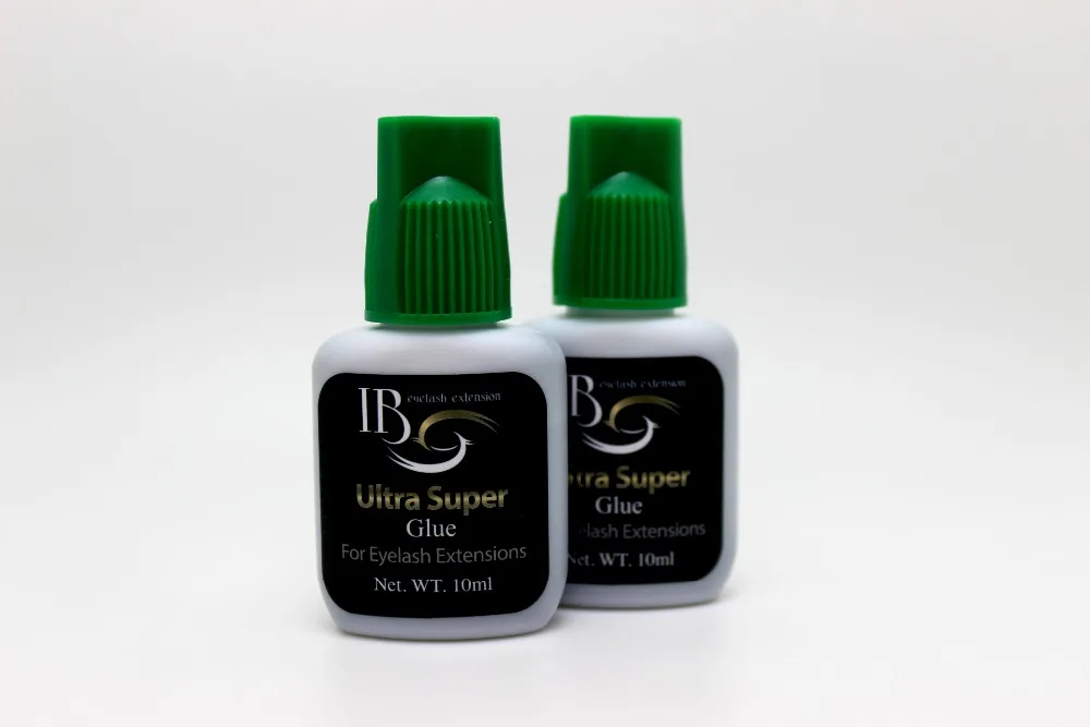 

Free Shipping i-beauty 3 bottles/lot IB Ultra super Glue Individual eyelash extensions glue green cap 10ml/bottle