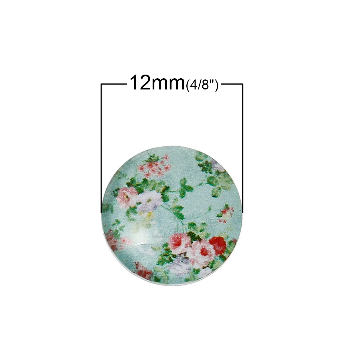 DoreenBeads стеклянные осветительные кабошоны фотообои круглые плоские оранжевые