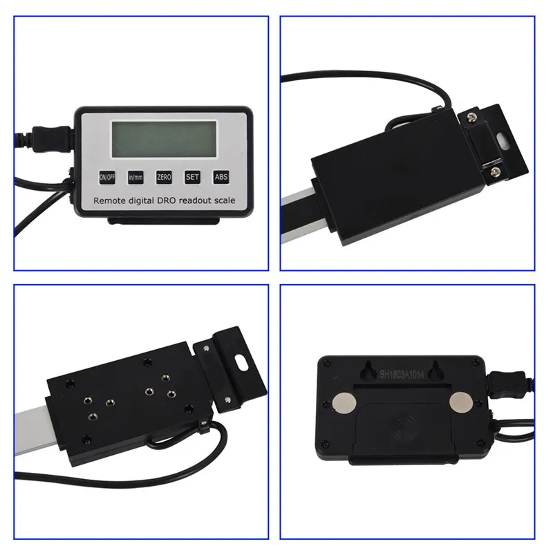 Readout Digital Linear Scale Remote External Display Ruler Machine Tools Vertical Size With LED Double Magnet Precision Level (8)