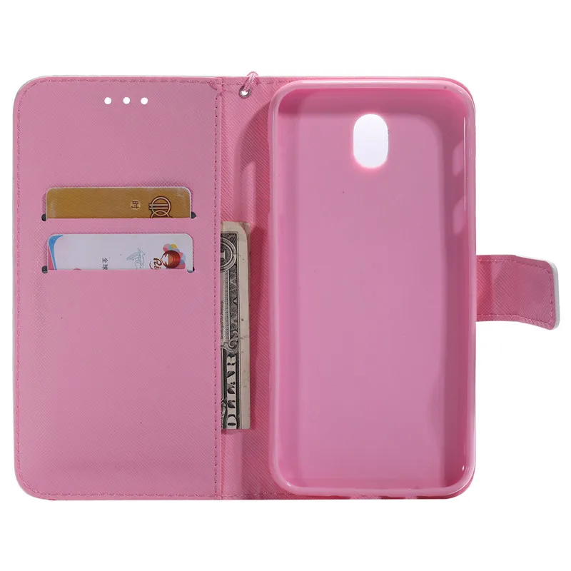 Кожаный чехол-бумажник Wekays С Откидывающейся Крышкой для Samsung Galaxy J3 J330/J5 J530/J7 J730 чехол для телефона