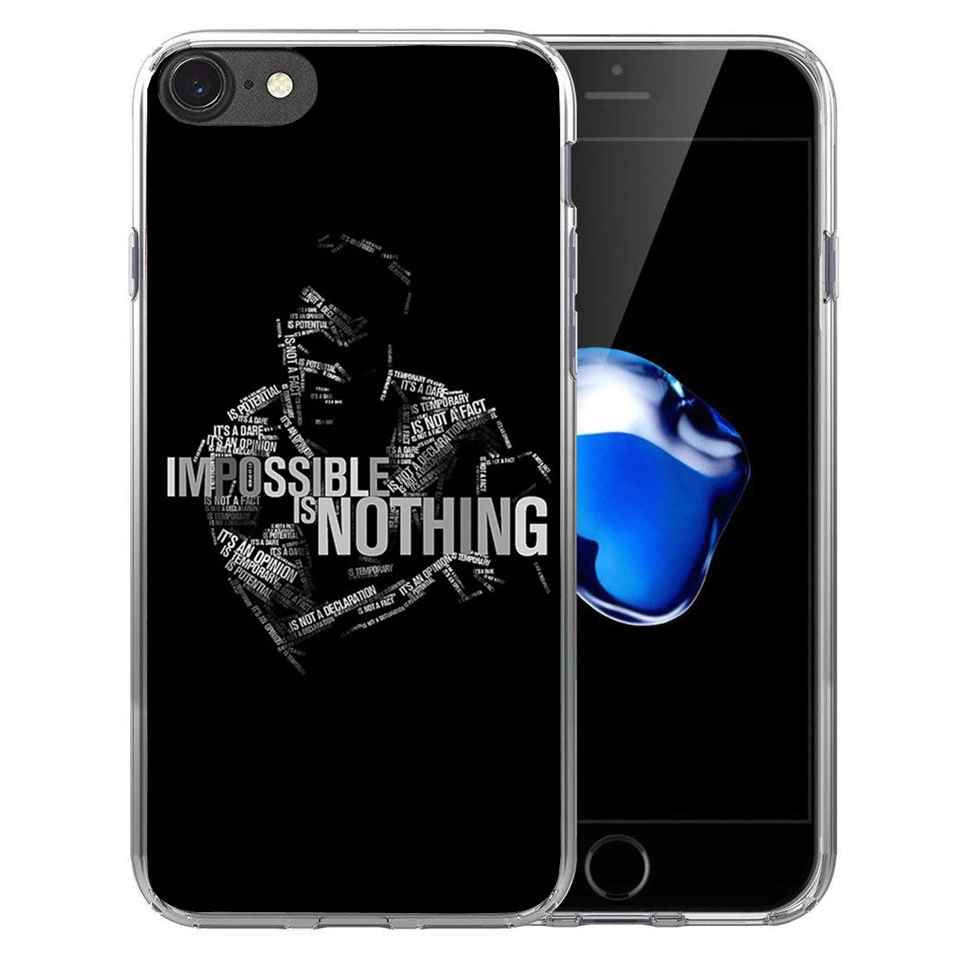 Для iPhone X 8 7 плюс 6 S 5 5S SE Мягкие силиконовые ТПУ Защитная Мухаммед Али чемпион по