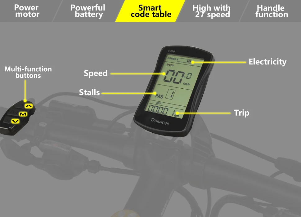 Top Lankeleisi XT750Plus Electric Bike Super power 1000W Fat Tire 48 12.8A lithium battery 27 Speeds multifunctional  table 6