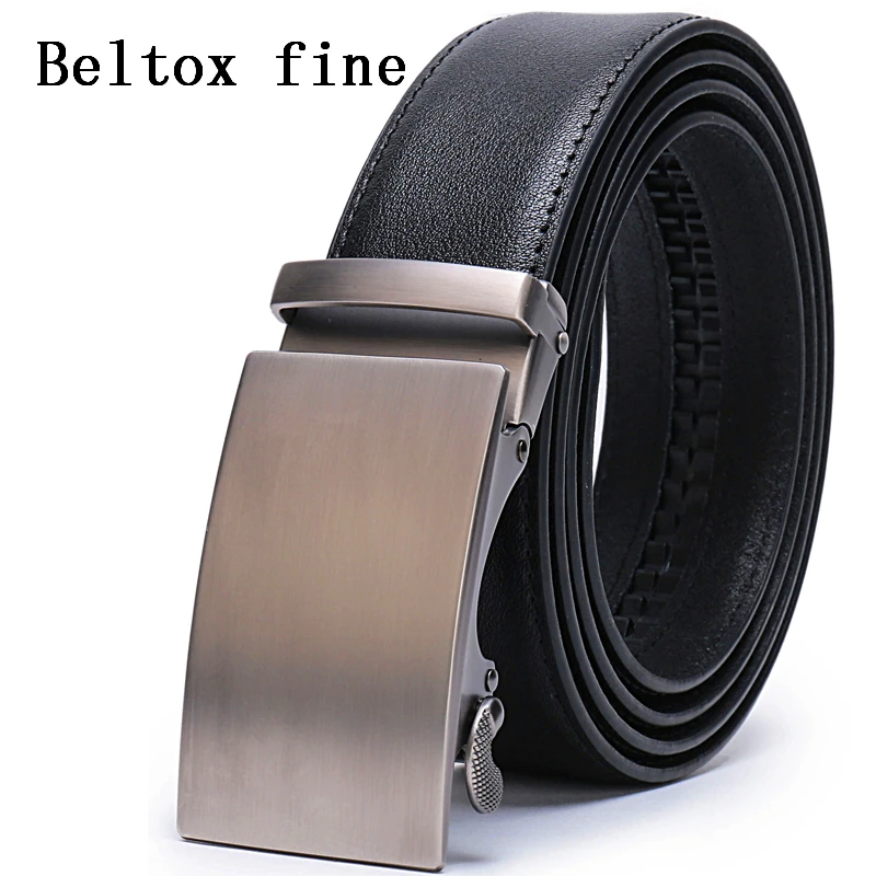 Men's Leather Ratchet Dress Belt with Automatic Buckle 28 58 Big and