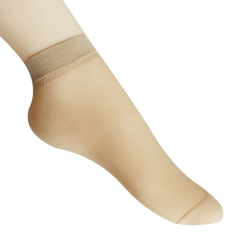 20 шт = 10 пар летних носков женские ультратонкие прозрачные эластичные короткие Дышащие носки Антифрикционные женские носки