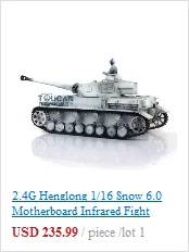 Henglong 1/16 снег 6,0 инфракрасный боевой индивидуальные Panzer IV F2 RTR rc Танк 3859 металлические колеса TH12595