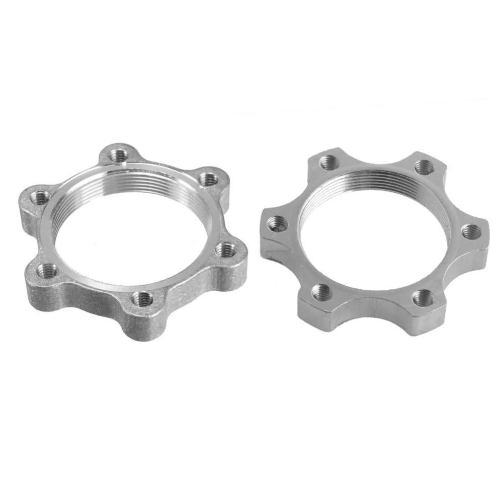 5Pcs Disc Brake Rotor Freewheel Threaded Hubs Nut 6 Bolt Flange Adapter 44mm