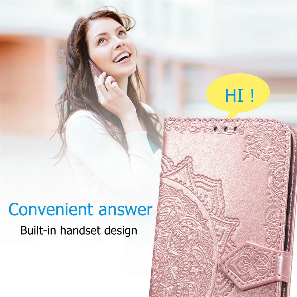 Leather Case For Huawei Honor 20S 20 Pro 10 9 8 Lite 10i 3D Flower Flip Book Case Cover On For Honor 10i 20i View 20 V20 Funda