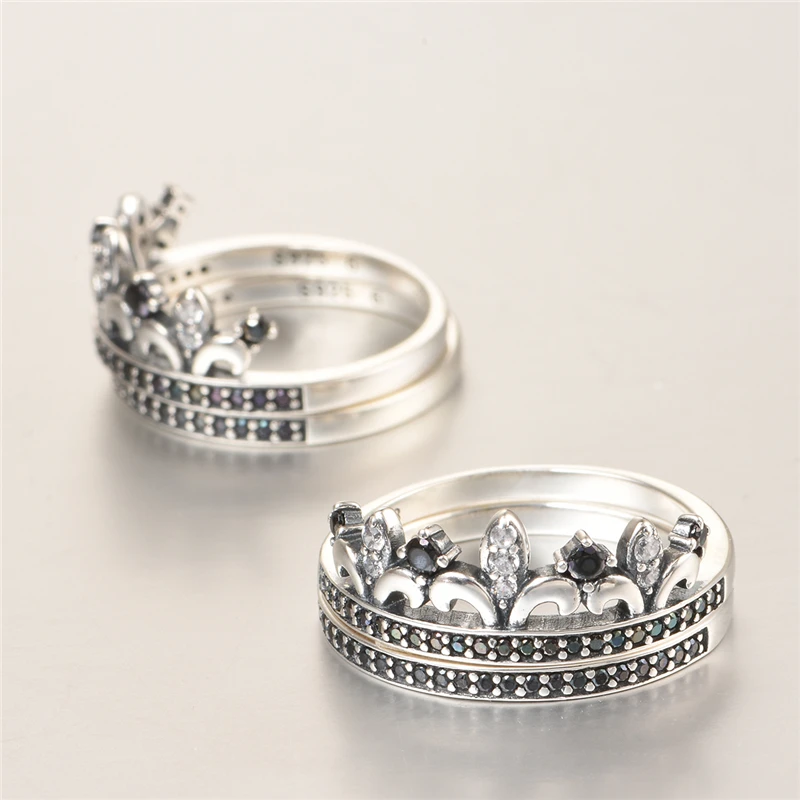 Joyeria Marcas Famosas 925 Sterling Silver Crown Ring Pave Cubic Joyeria Marcas Famosas 925 Sterling Silver Crown Ring Pave Cubic Zirconia Wedding Rings For Men And Women Party Ripy085 In From Jewelry