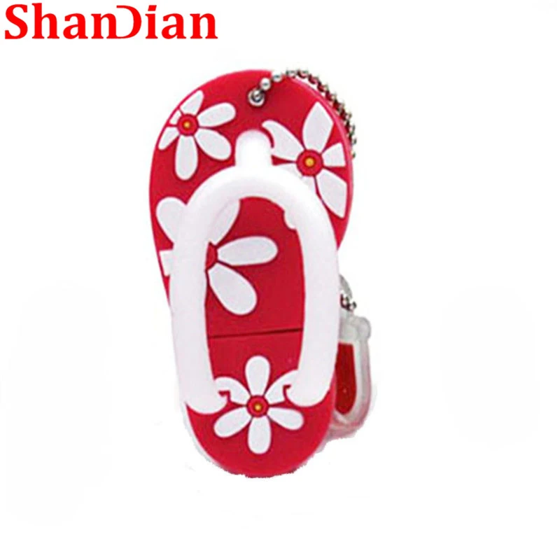 SHANDIAN/летние мини тапочки USB флеш накопитель Обувь с ручкой Подарок Милый
